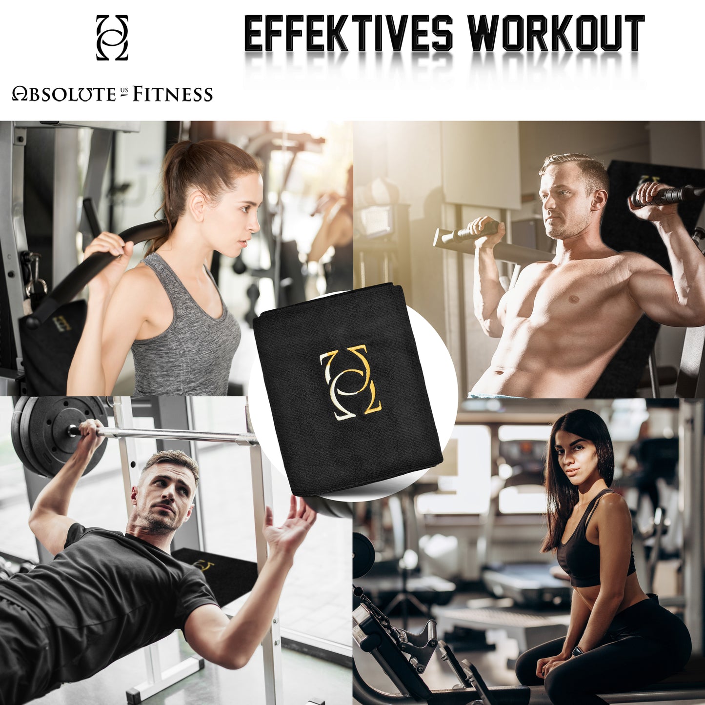 Absolute - Us® Fitness Handtuch aus 100% Baumwolle